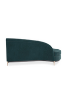 Canape d’Angle en Velours Vert | Caracole Three's Company | OROA.fr