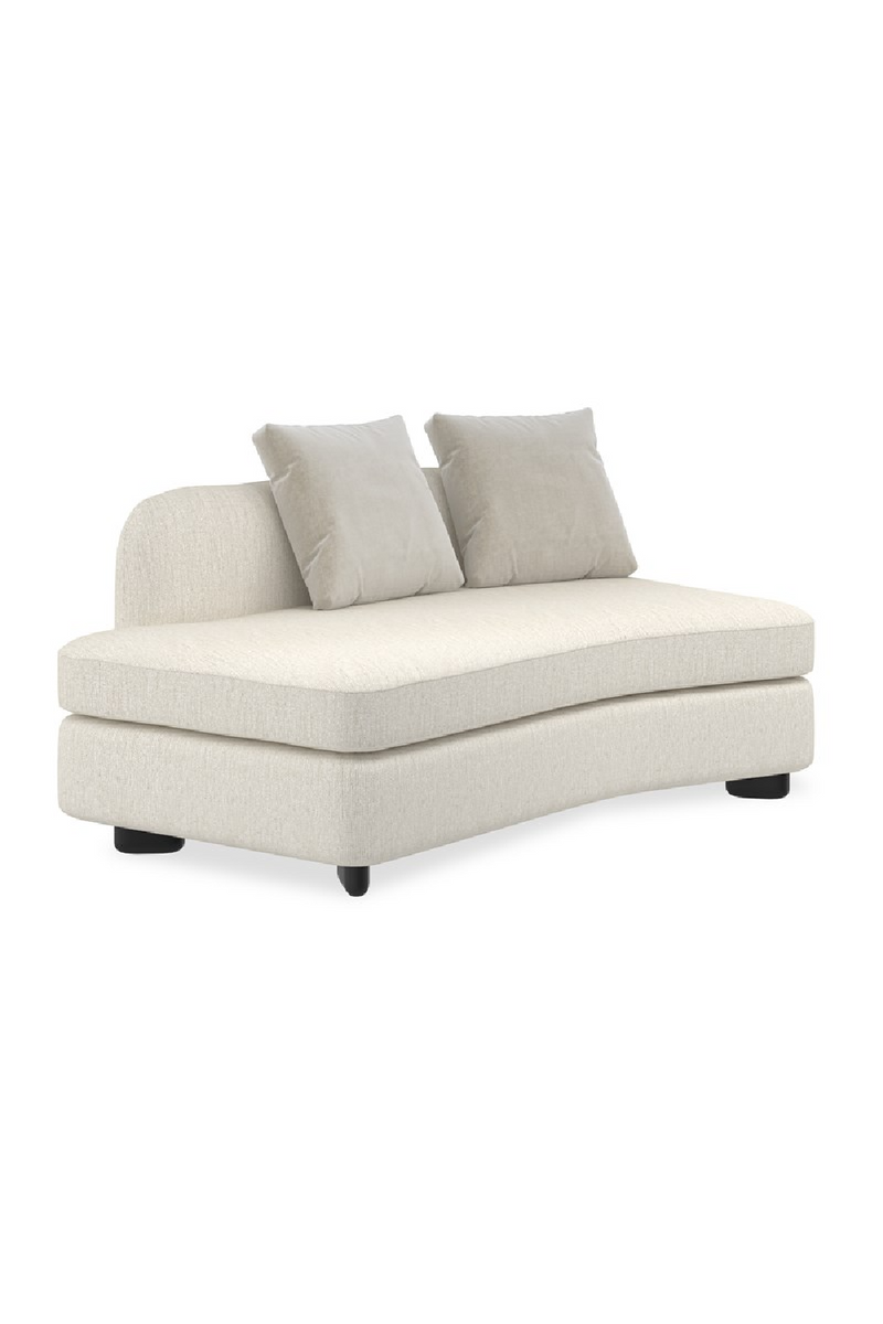 Fauteuil d’Angle en Lin Ivoire | Caracole Lumi | OROA.fr