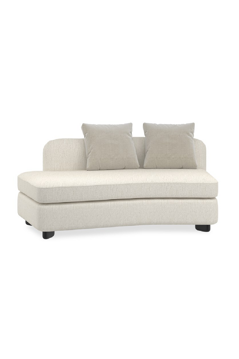 Fauteuil d’Angle en Lin Ivoire | Caracole Lumi | OROA.fr