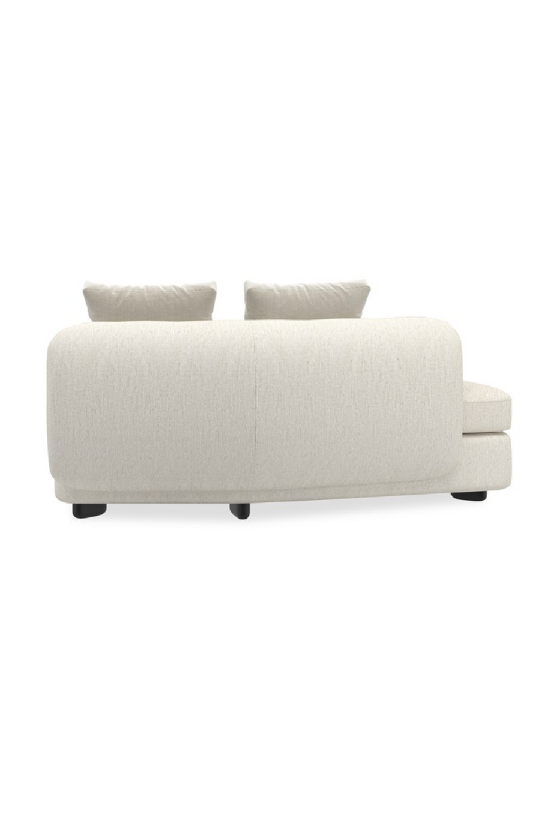 Fauteuil d’Angle en Lin Ivoire | Caracole Lumi | OROA.fr