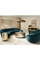 Canape d’Angle en Velours Vert | Caracole Three's Company | OROA.fr