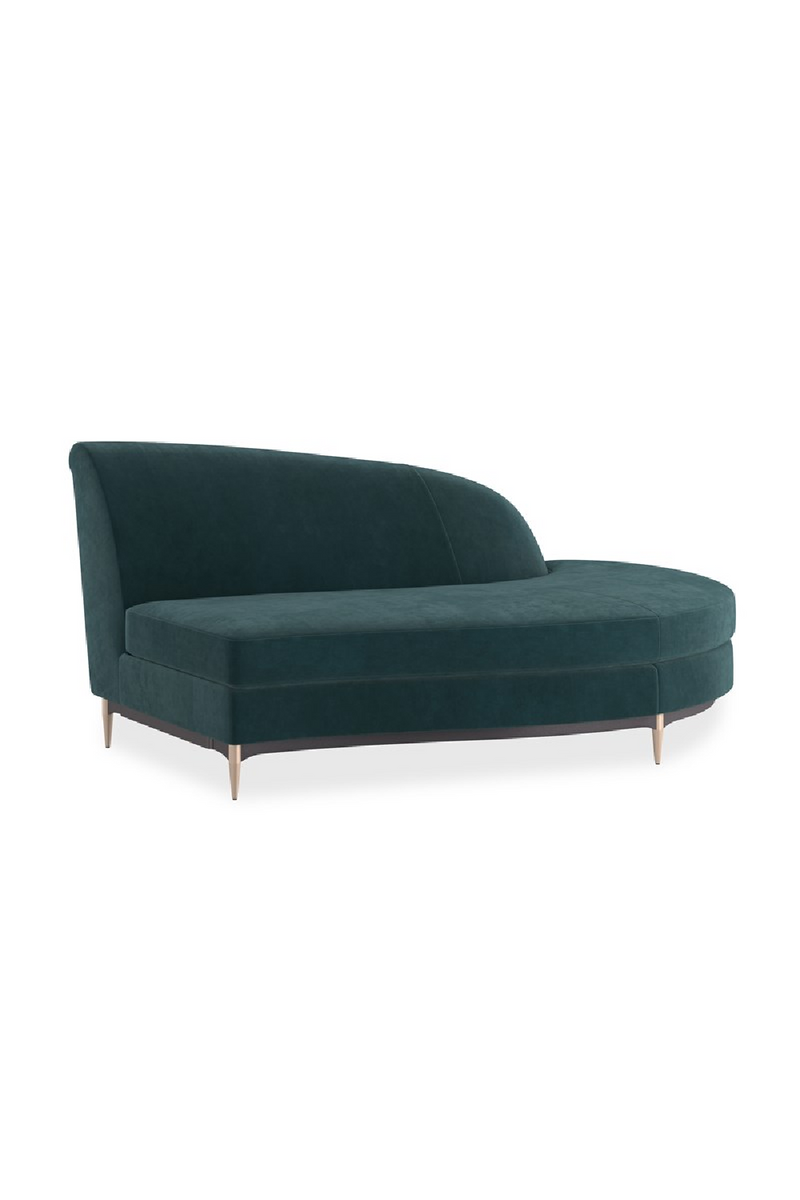 Canape d’Angle en Velours Vert | Caracole Three's Company | OROA.fr