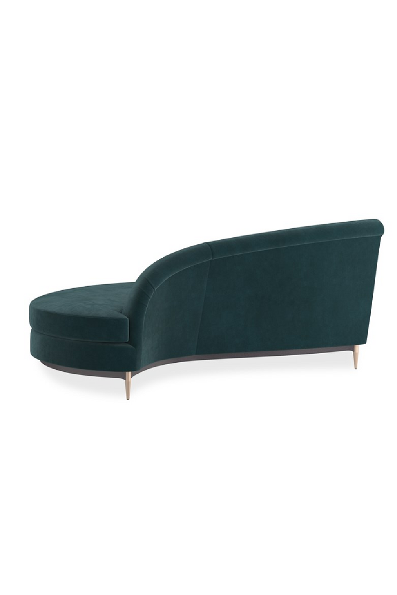 Canape d’Angle en Velours Vert | Caracole Three's Company | OROA.fr