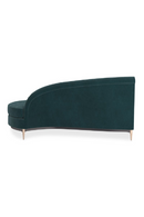Canape d’Angle en Velours Vert | Caracole Three's Company | OROA.fr