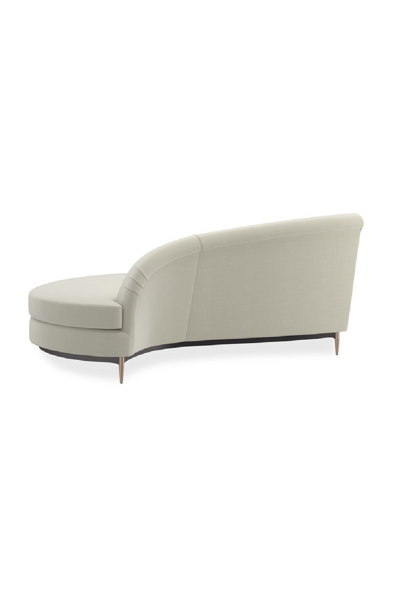 Canape d’Angle en Velours Blanc | Caracole Three's Company | OROA.fr