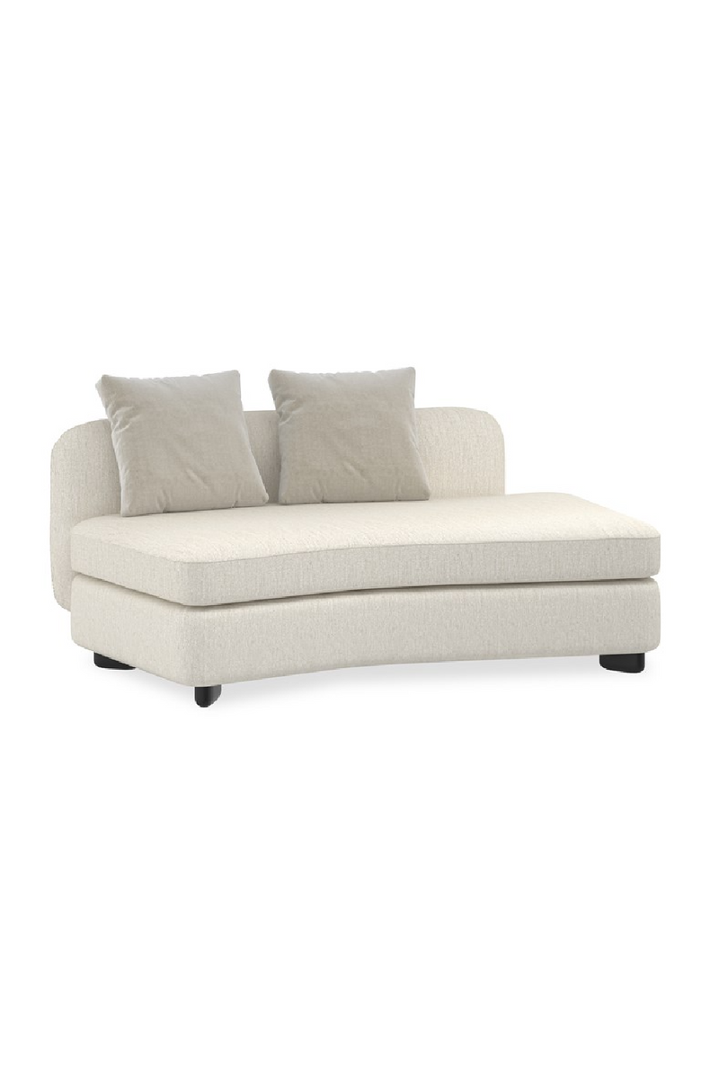 Fauteuil d’Angle en Lin Ivoire | Caracole Lumi | OROA.fr