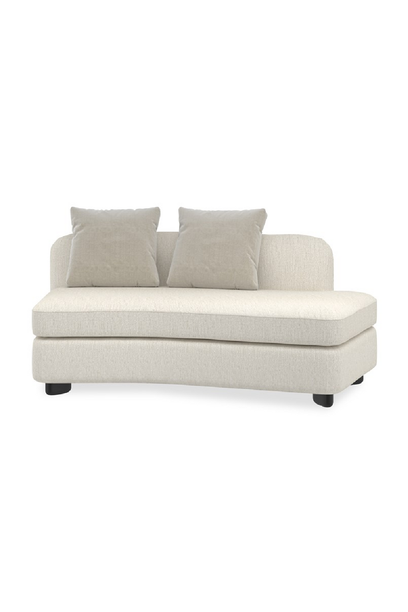 Fauteuil d’Angle en Lin Ivoire | Caracole Lumi | OROA.fr