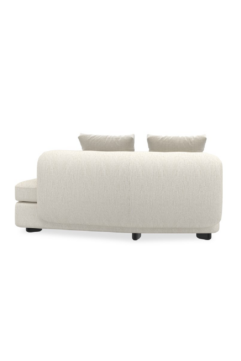 Fauteuil d’Angle en Lin Ivoire | Caracole Lumi | OROA.fr