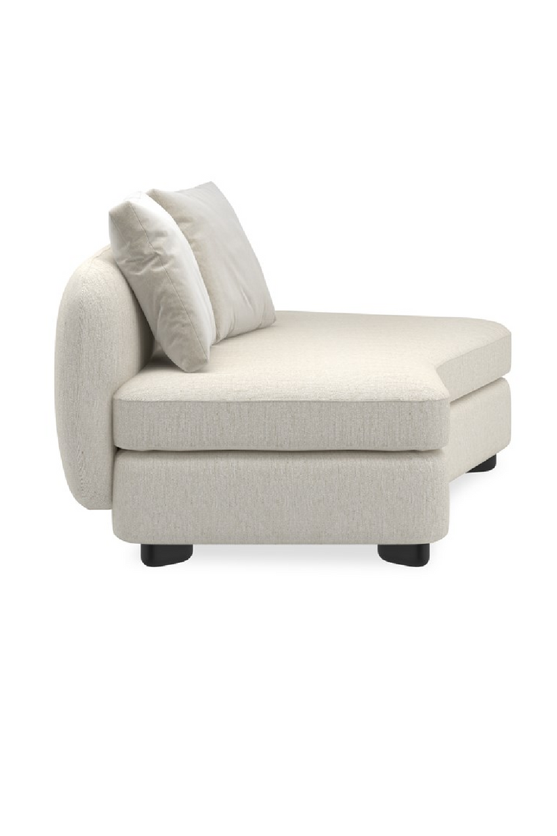 Fauteuil d’Angle en Lin Ivoire | Caracole Lumi | OROA.fr