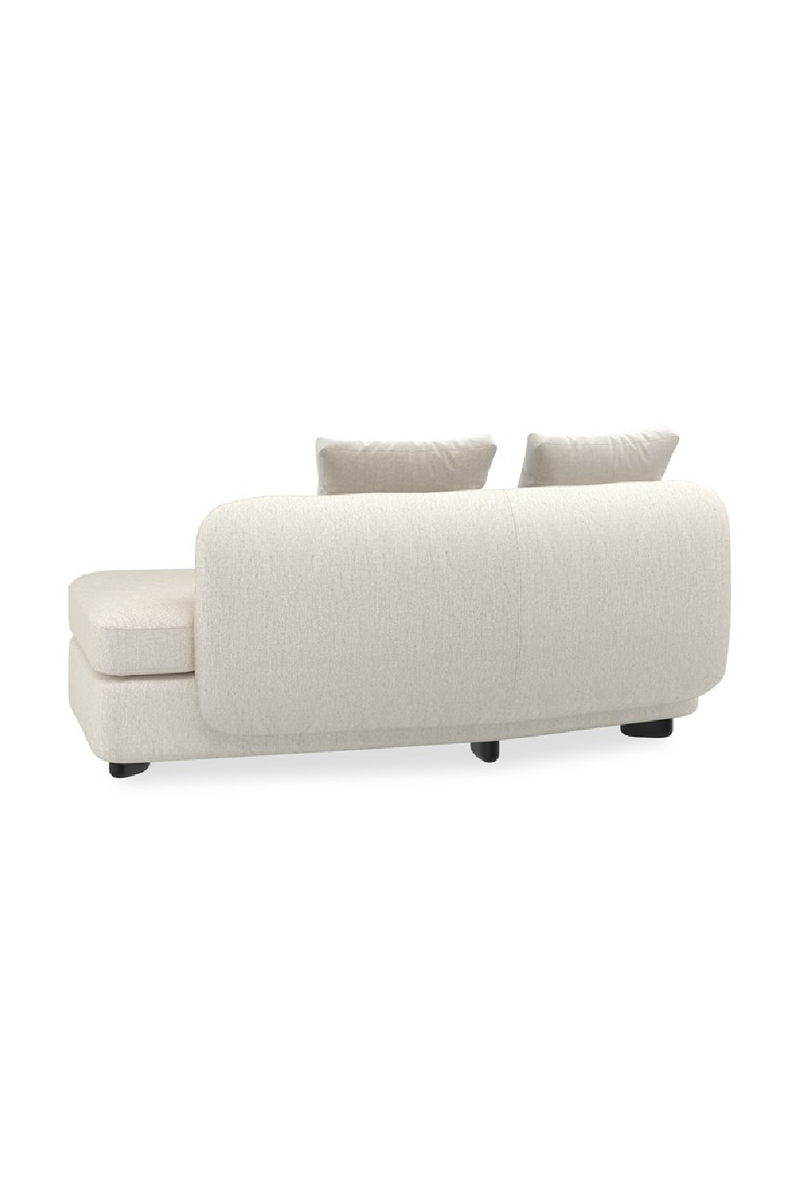 Fauteuil d’Angle en Lin Ivoire | Caracole Lumi | OROA.fr