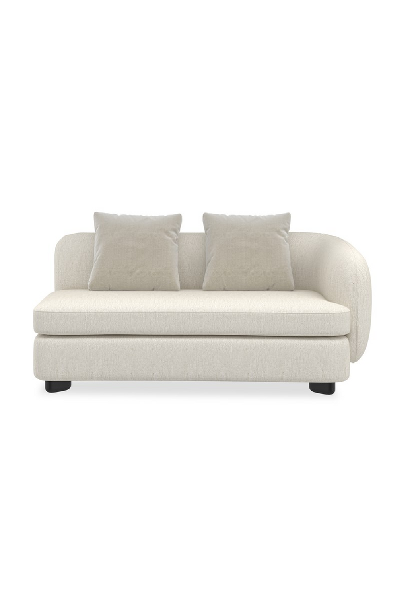 Fauteuil d’Angle en Lin Ivoire | Caracole Lumi | OROA.fr
