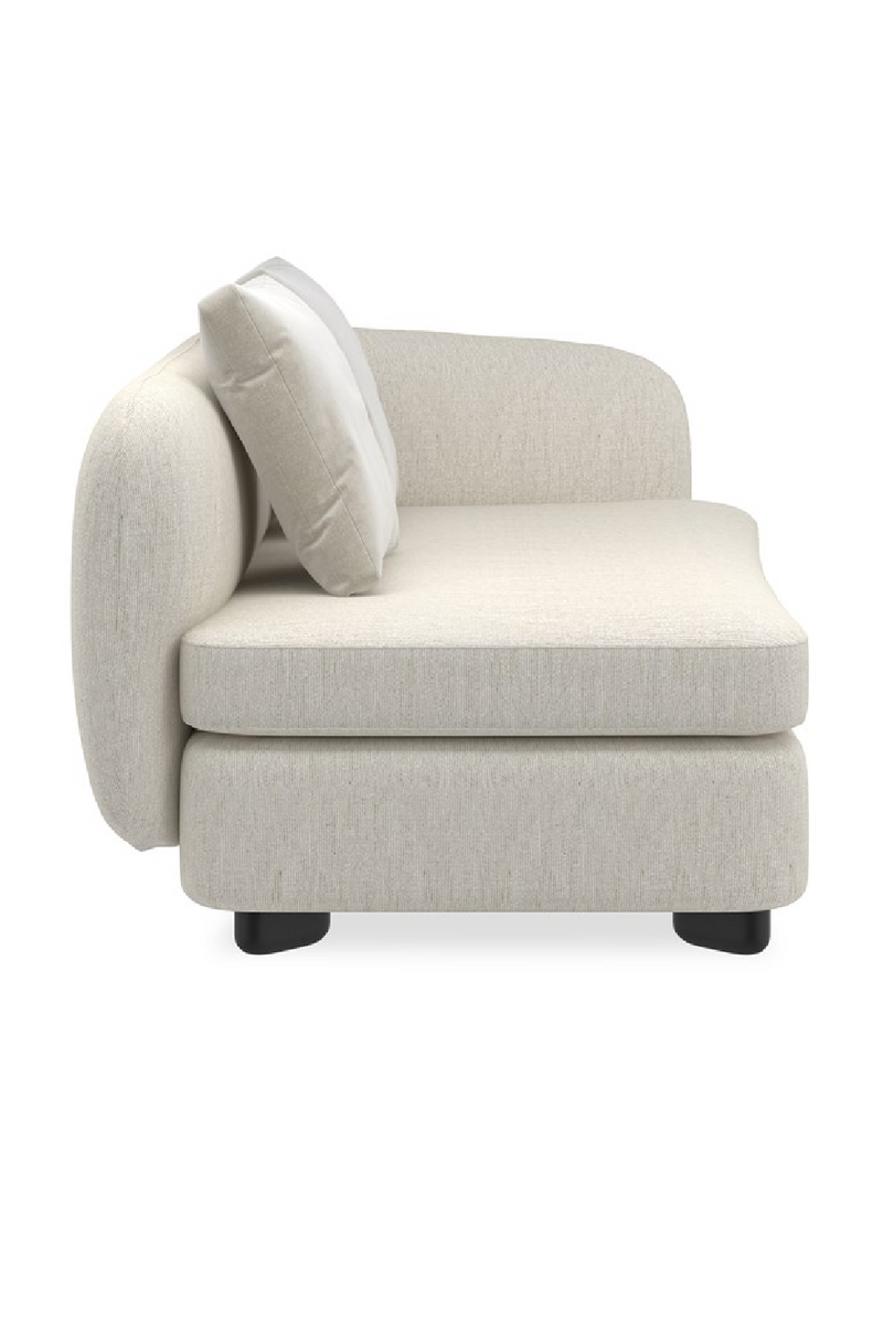 Fauteuil d’Angle en Lin Ivoire | Caracole Lumi | OROA.fr