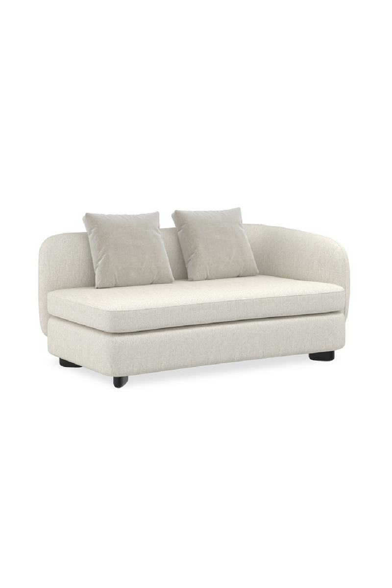 Fauteuil d’Angle en Lin Ivoire | Caracole Lumi | OROA.fr