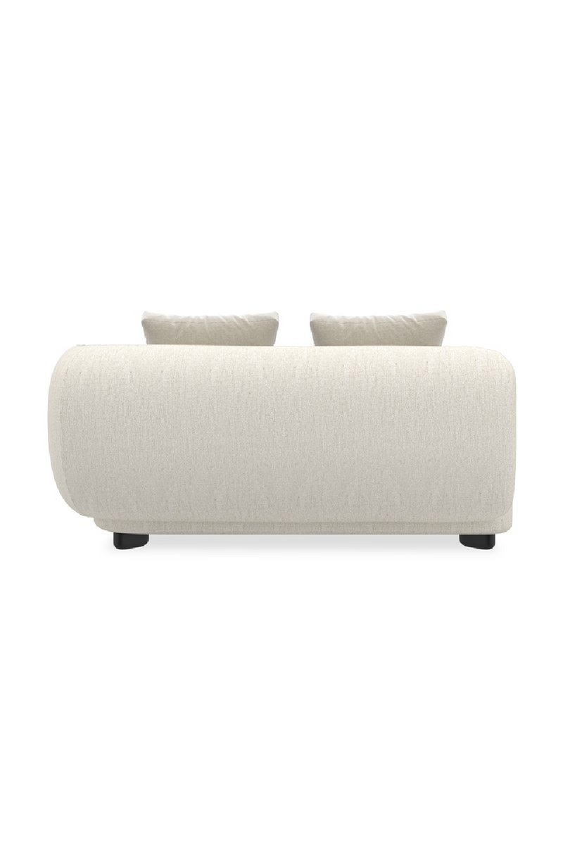 Fauteuil d’Angle en Lin Ivoire | Caracole Lumi | OROA.fr