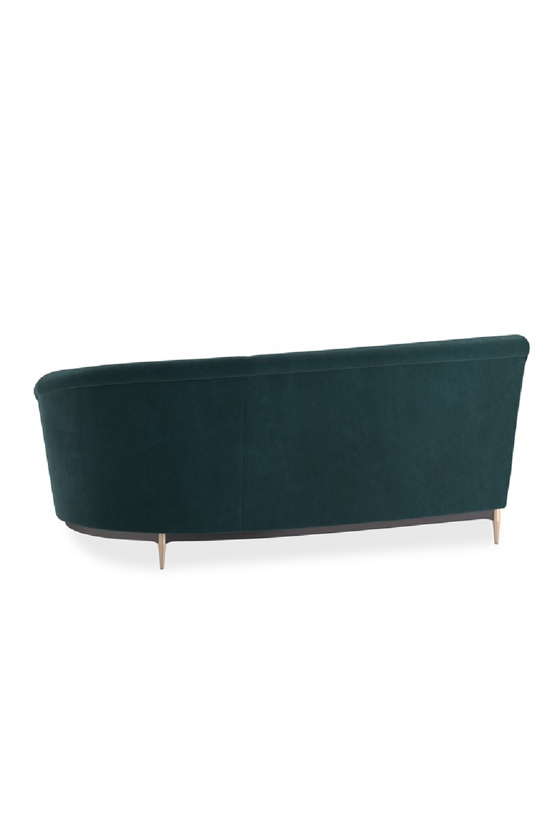 Canape d’Angle en Velours Vert | Caracole Three's Company | OROA.fr