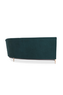 Canape d’Angle en Velours Vert | Caracole Three's Company | OROA.fr