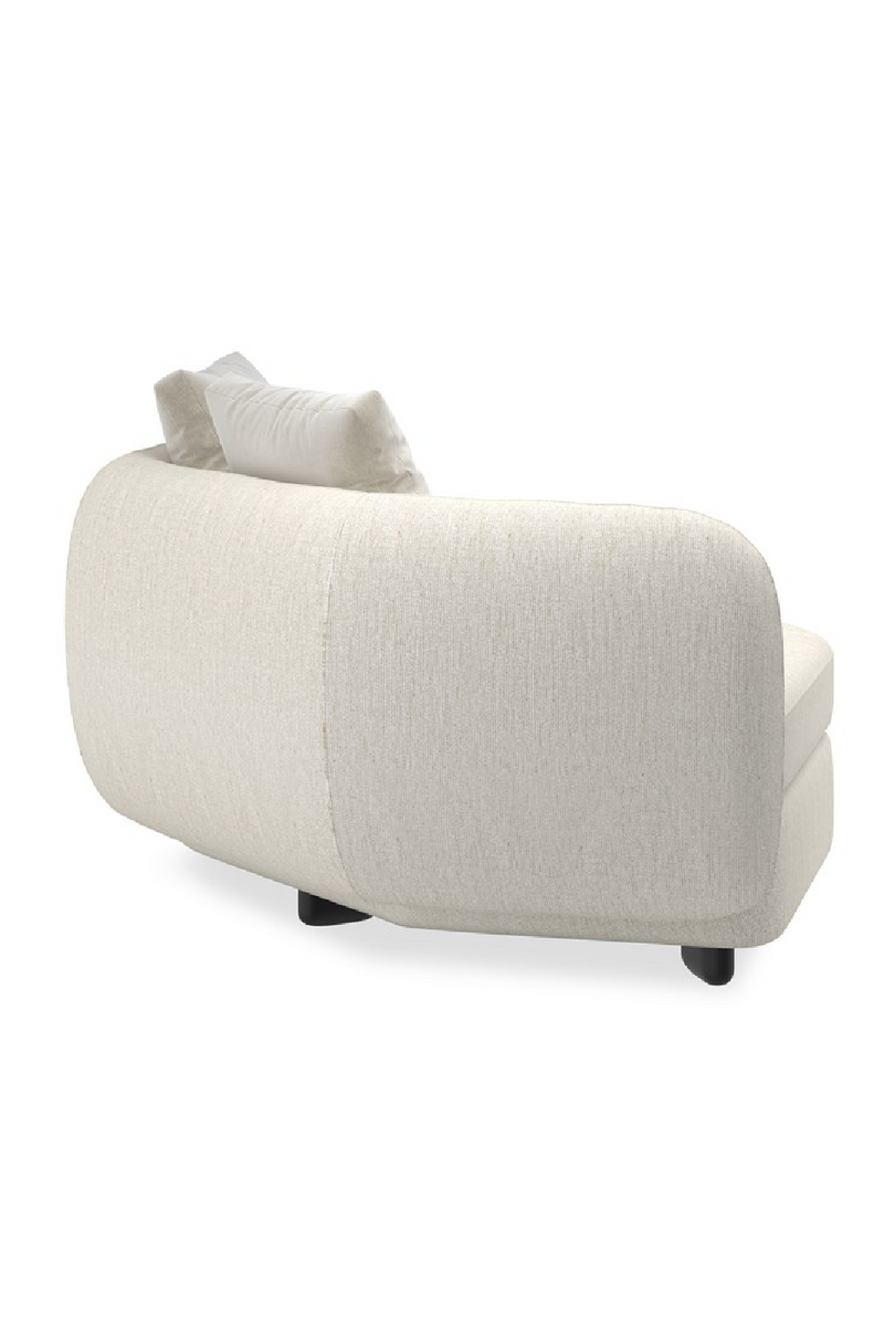 Fauteuil d’Angle en Lin Ivoire | Caracole Lumi | OROA.fr