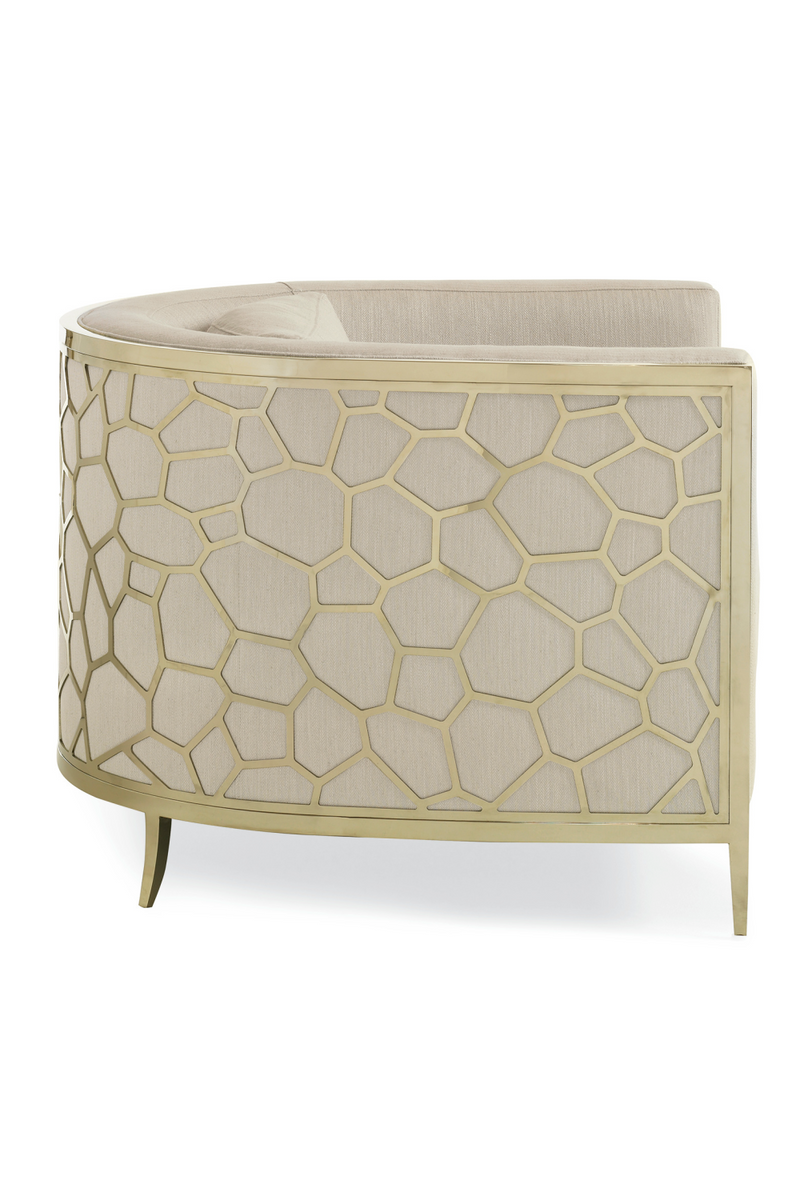 Fauteuil d’Appoint en Lin Blanc Cassé | Caracole Ice Breaker | OROA.fr