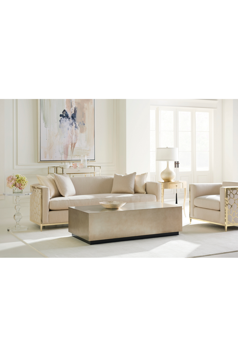 Fauteuil d’Appoint en Lin Blanc Cassé | Caracole Ice Breaker | OROA.fr