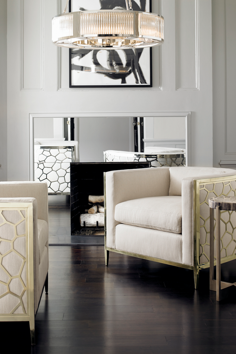 Fauteuil d’Appoint en Lin Blanc Cassé | Caracole Ice Breaker | OROA.fr