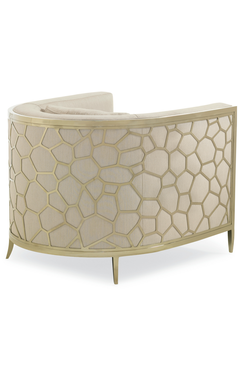 Fauteuil d’Appoint en Lin Blanc Cassé | Caracole Ice Breaker | OROA.fr