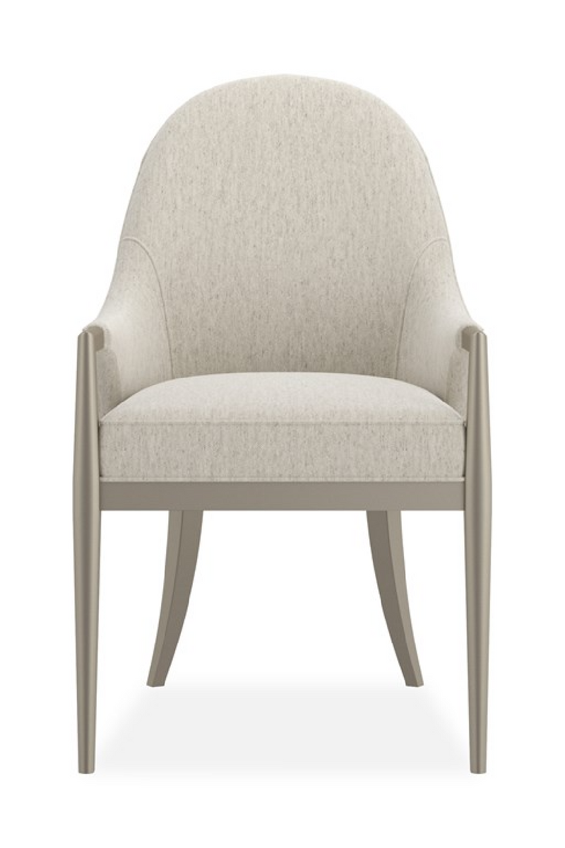 Fauteuil de salle à manger blanc à dossier cintré | Caracole Natural Choice | OROA.fr
