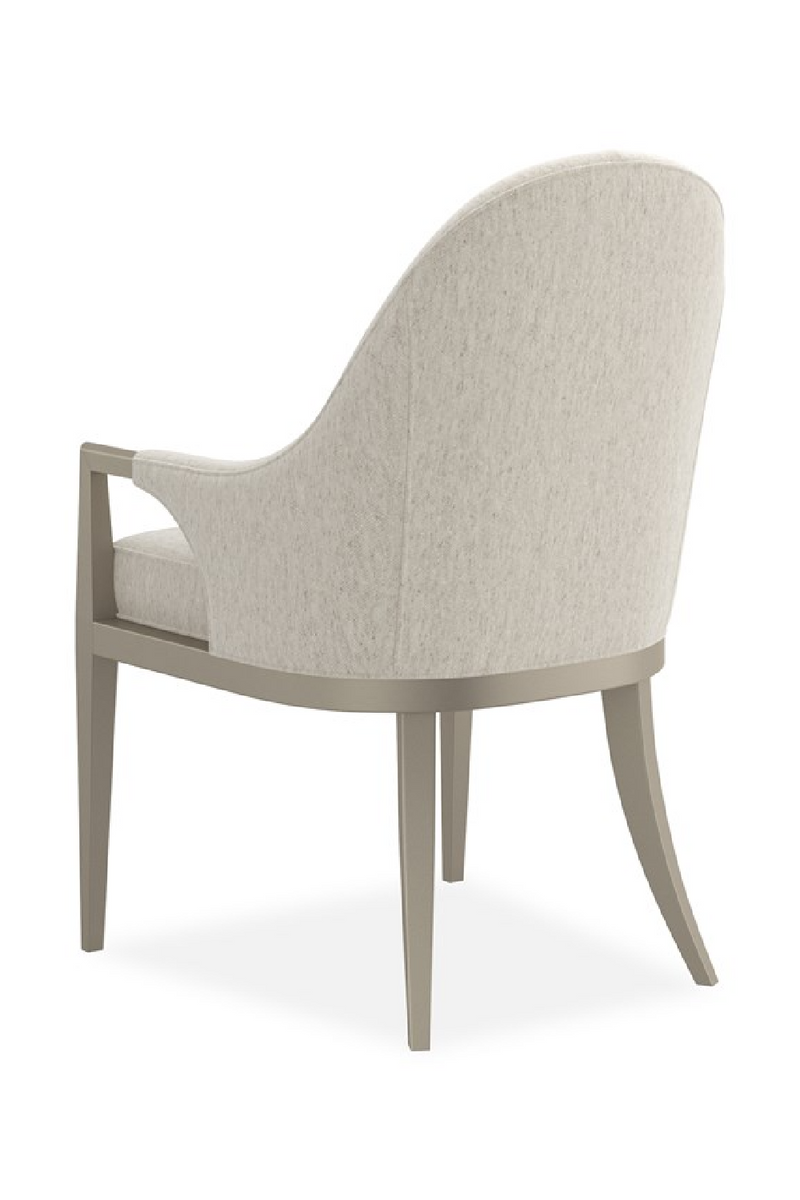 Fauteuil de salle à manger blanc à dossier cintré | Caracole Natural Choice | OROA.fr
