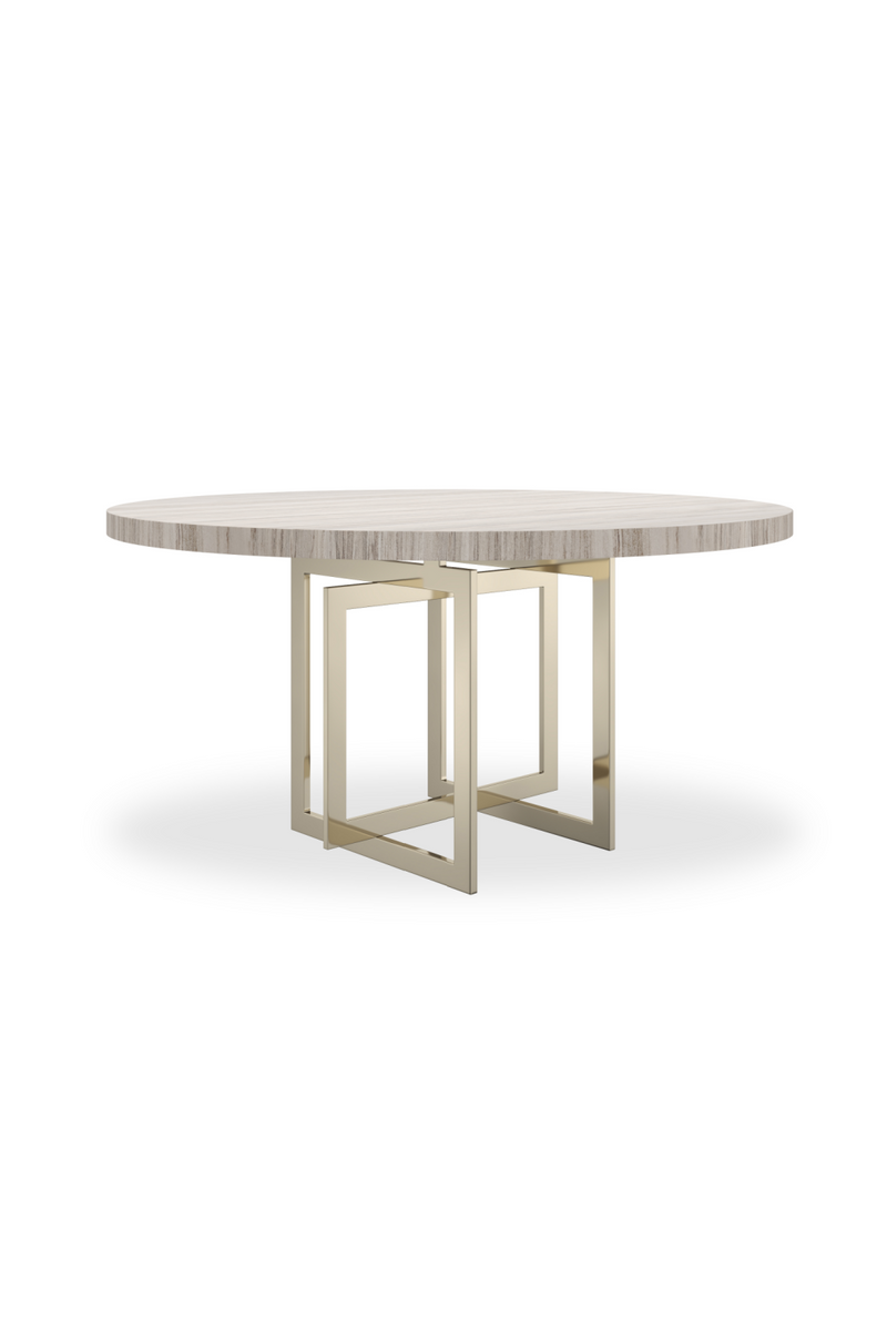 Table de salle à manger ronde en grès L | Caracole Wish You Were Here | OROA.fr