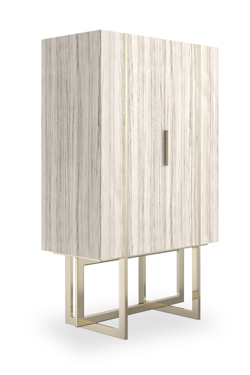 Armoire-bar à deux portes en grès | Caracole Wish You Were Here | OROA.fr