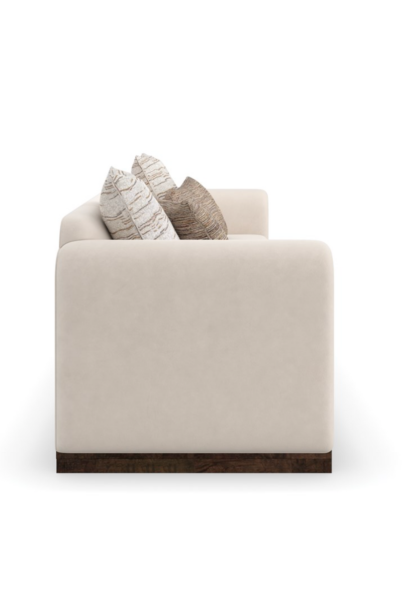 2 seater sofa in ivory fabric | Caracole Remix 