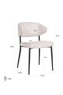 Chaise de salle à manger en tissu (lot de 2) | Richmond Bea