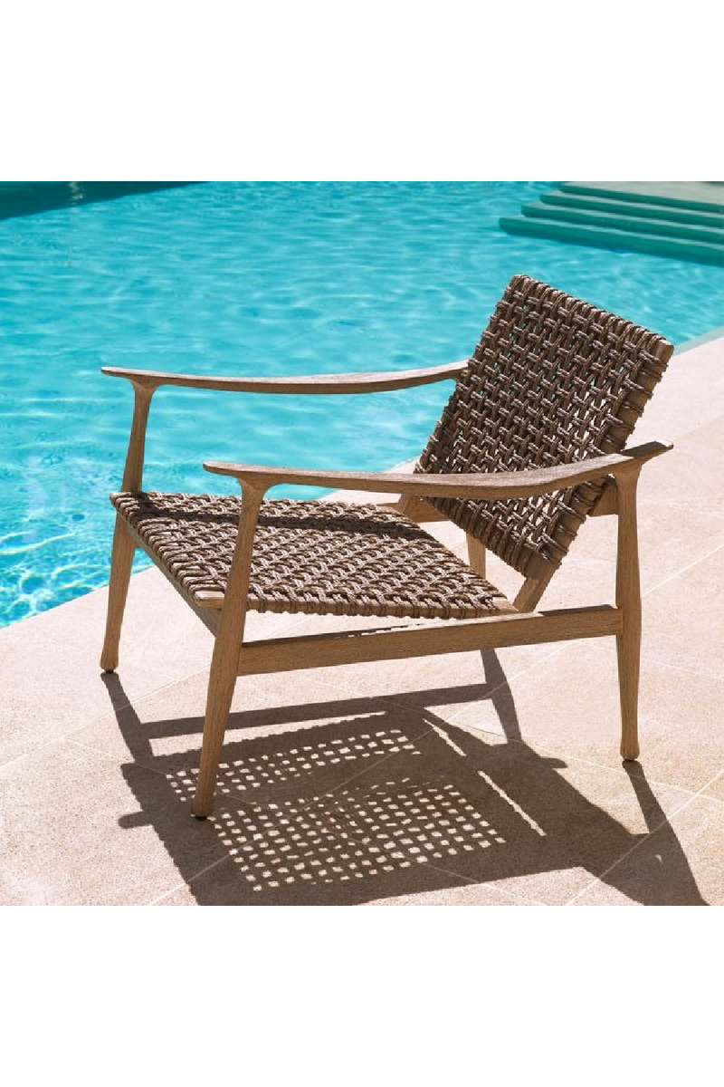 Fauteuil De Salon D’extérieur En Corde Tressée | Eichholtz Manzo | OROA.fr
