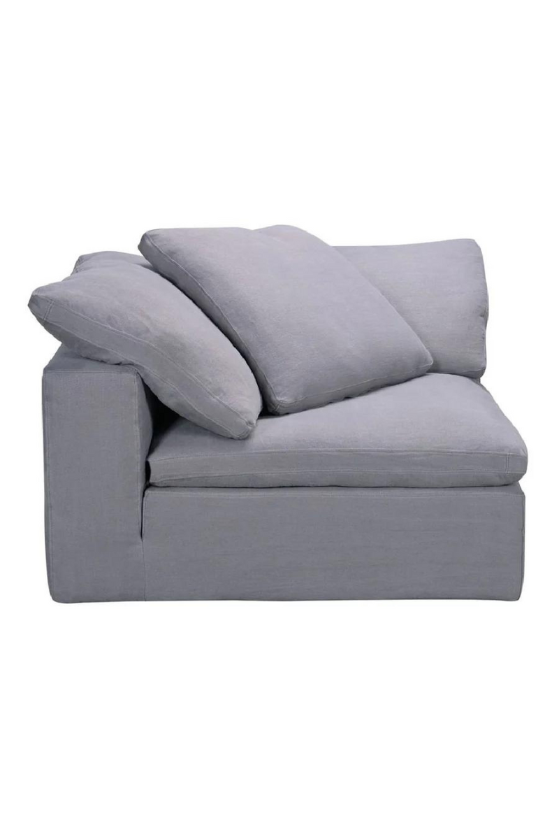 Modular sofa in gray linen (corner module) | Andrew Martin Truman L.