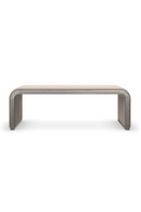 Banc en velours taupe I Caracole Traverse | Meubleluxe.fr