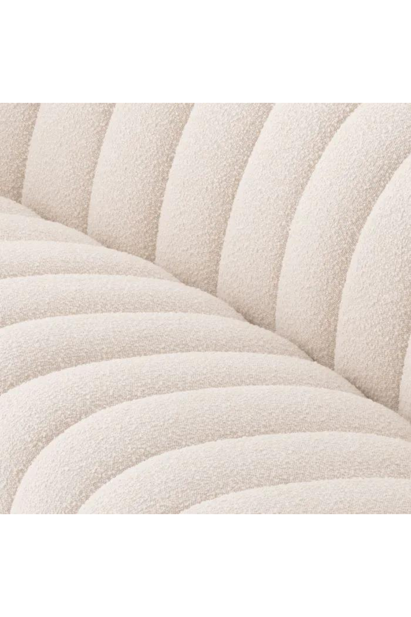 Cream Bouclé 6 Seater Sofa | Eichholtz Kelly L