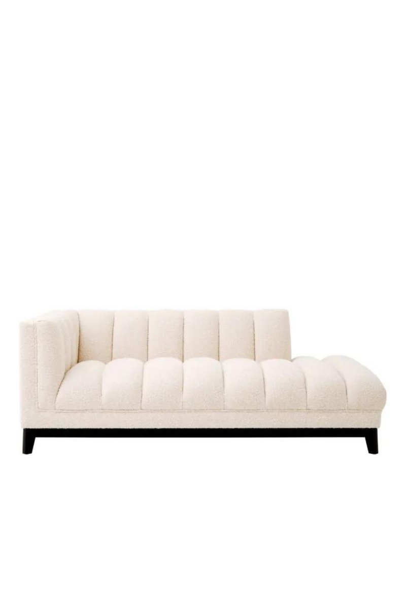 3 seater cream bouclé sofa (left corner) | Eichholtz Ditmar