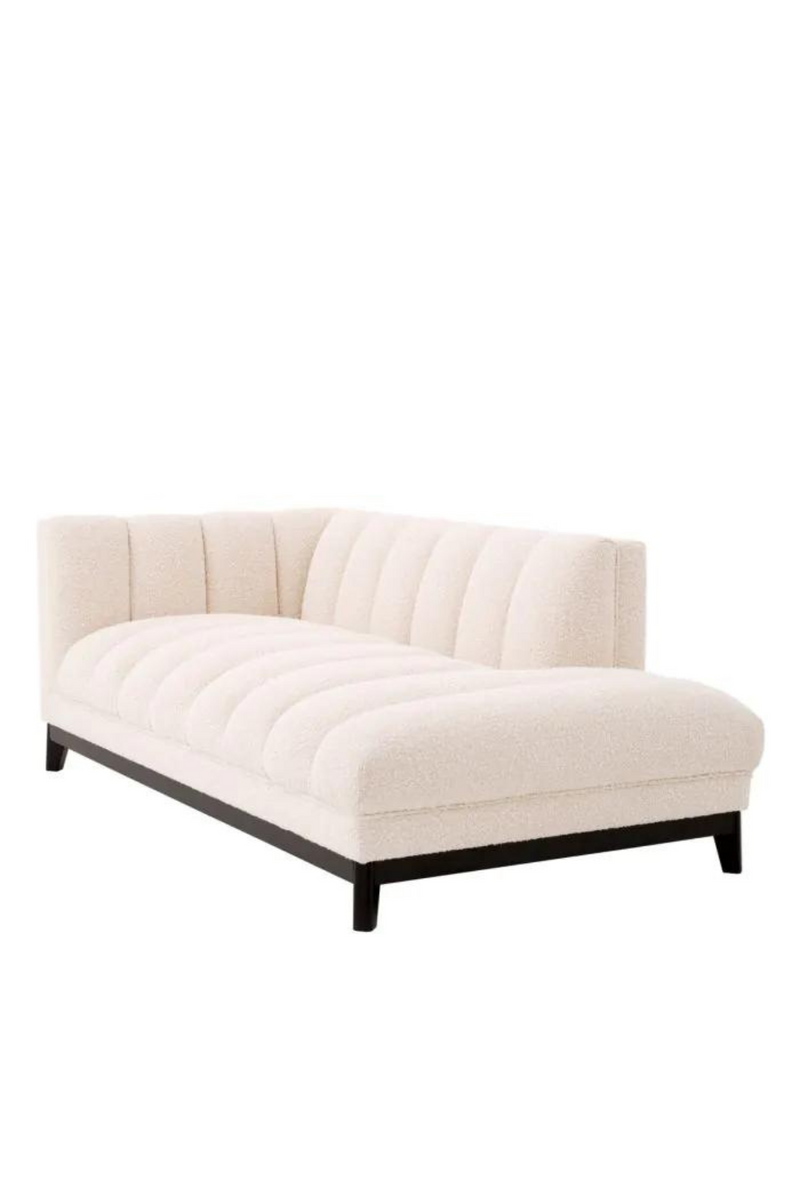 3 seater cream bouclé sofa (left corner) | Eichholtz Ditmar