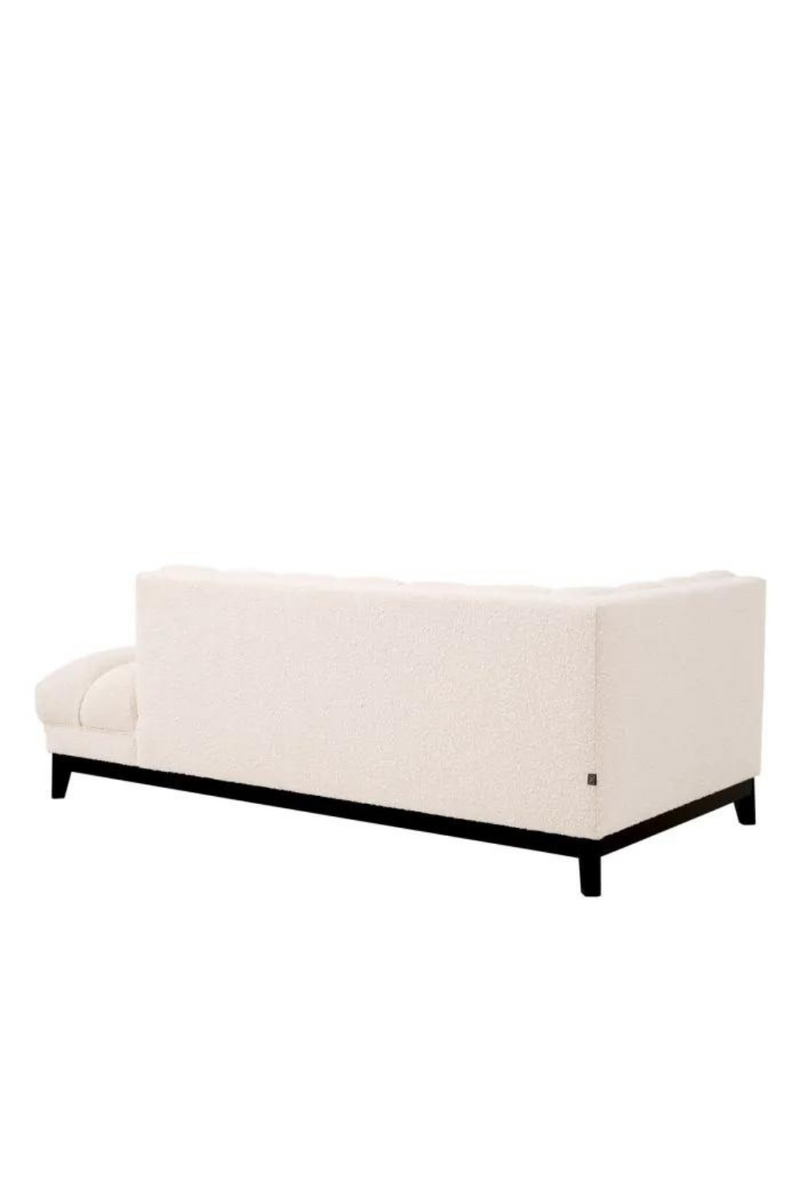 3 seater cream bouclé sofa (left corner) | Eichholtz Ditmar