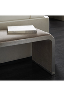 Banc en velours taupe I Caracole Traverse | Meubleluxe.fr