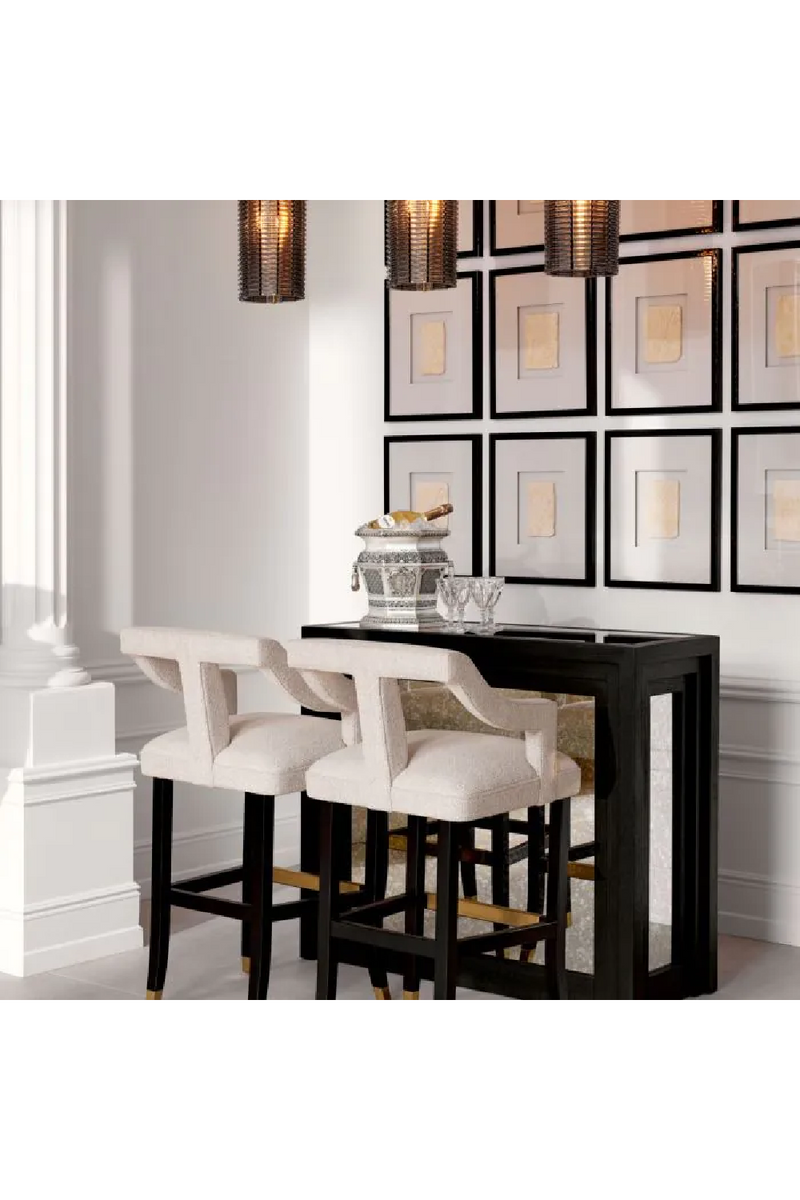 Table de Bar en Miroir Antique | Met x Eichholtz Metropolitan | OROA.fr