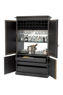 Vitrine-Bar en Miroir Vieilli | Met x Eichholtz Kellam | OROA.fr