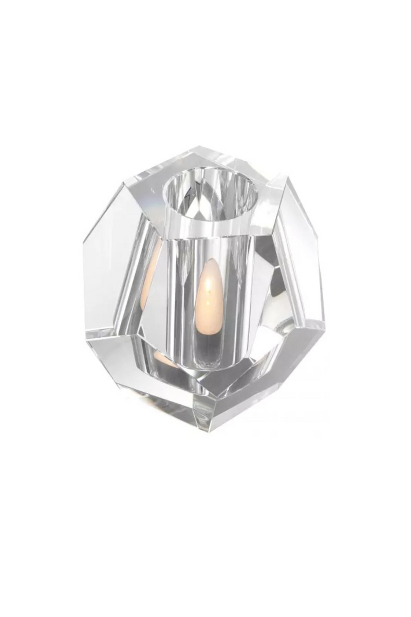 Crystal candle holder | Eichholtz Lucidity