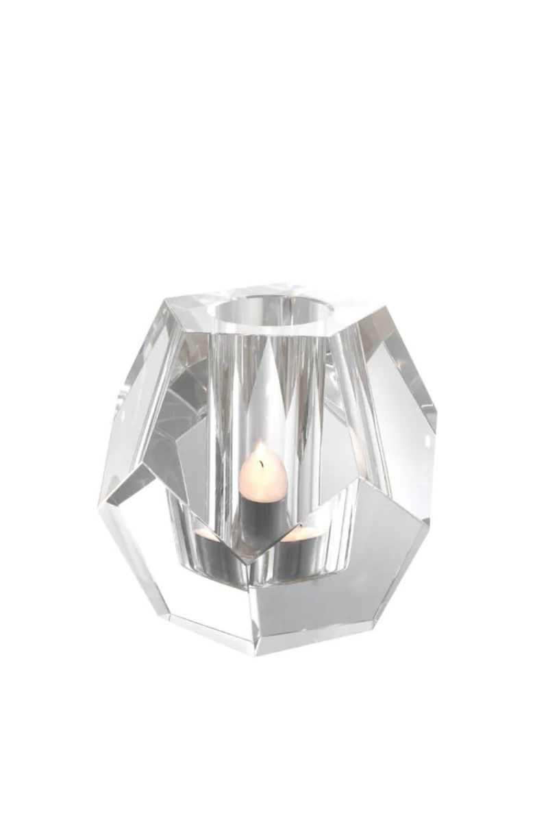 Crystal candle holder | Eichholtz Lucidity