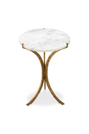 Table ronde en marbre et laiton  | Eichholtz Emmeline