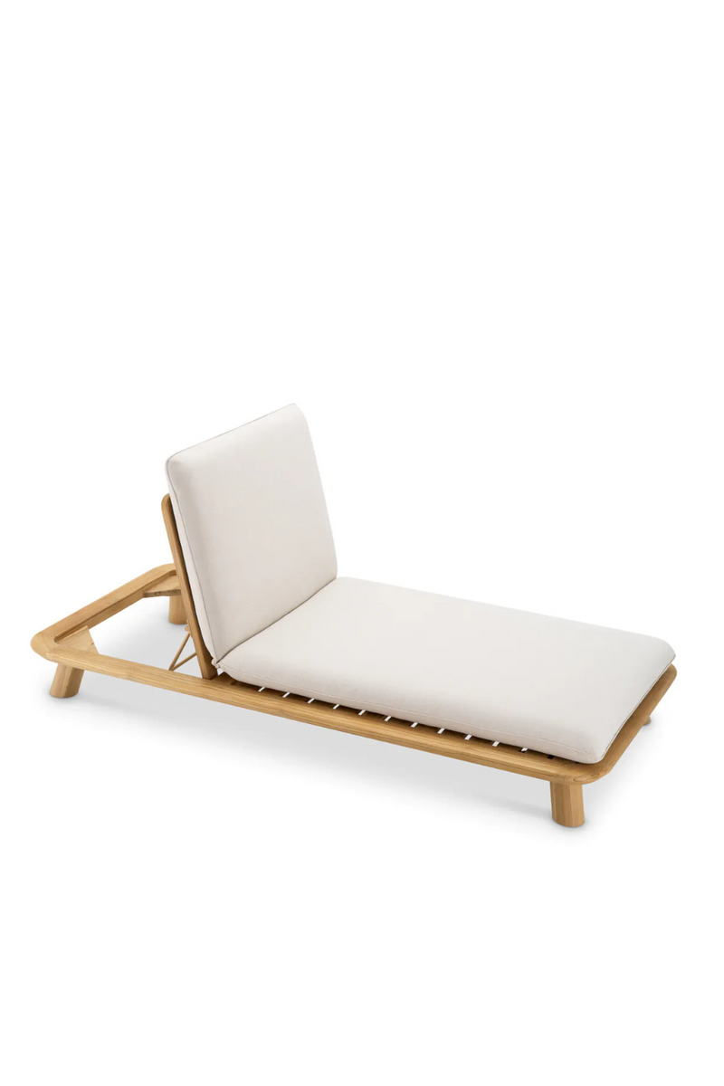 Chaise longue d'extérieur en teck | Eichholtz Weston