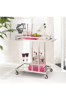 Chariot de bar en argent à roulettes | Eichholtz Beverly Hills