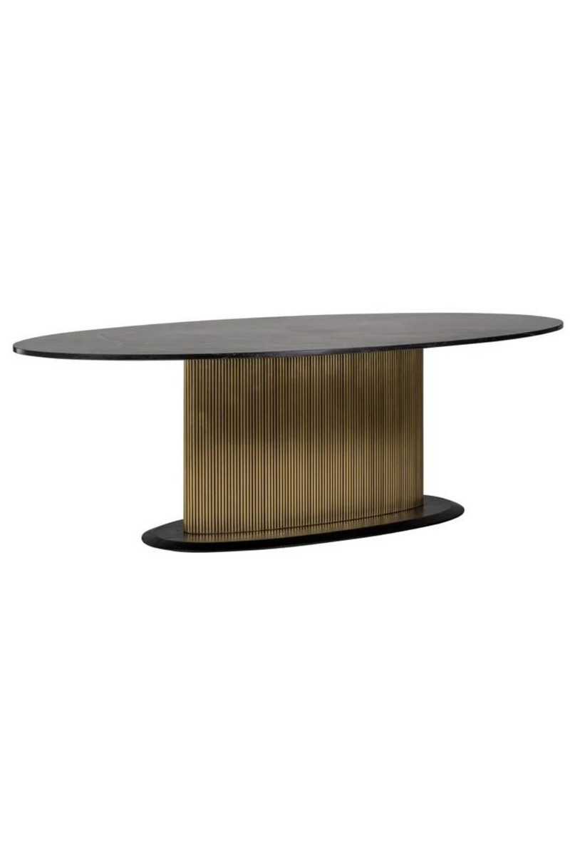 Oval oak dining table 235 cm | Richmond Ironville