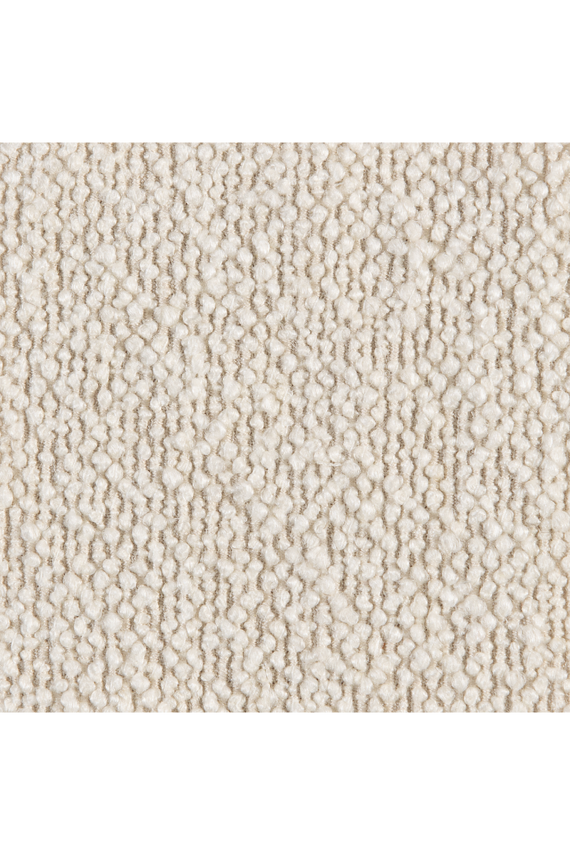 Fauteuil d’appoint en bouclé blanc | Caracole Leo | Oroa.fr