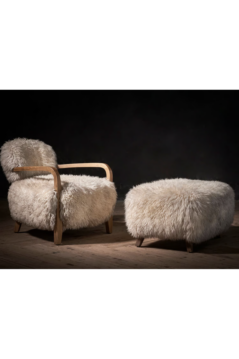 Real sheepskin armchair | Andrew Martin