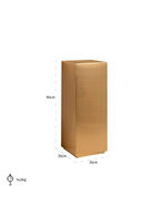 Colonne d'or carrée | Richmond Josper  | Meubleluxe.fr